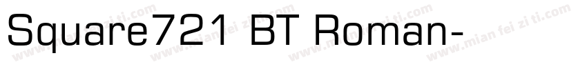 Square721 BT Roman字体转换
